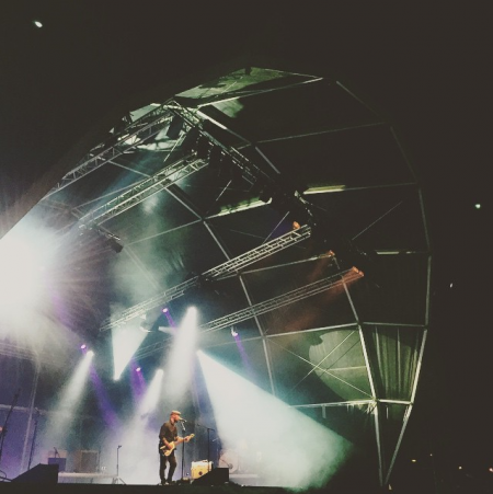 Frankie Chavez no palco da Volvo Ocean Race