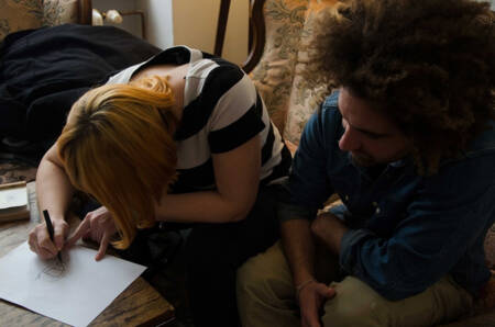 Pedro e Moni, criadores do "alemês"