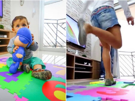 Tapete EVA tem dupla funcionalidade, além de ser uma ótima ideia para as crianças, principalmente em dias de chuva