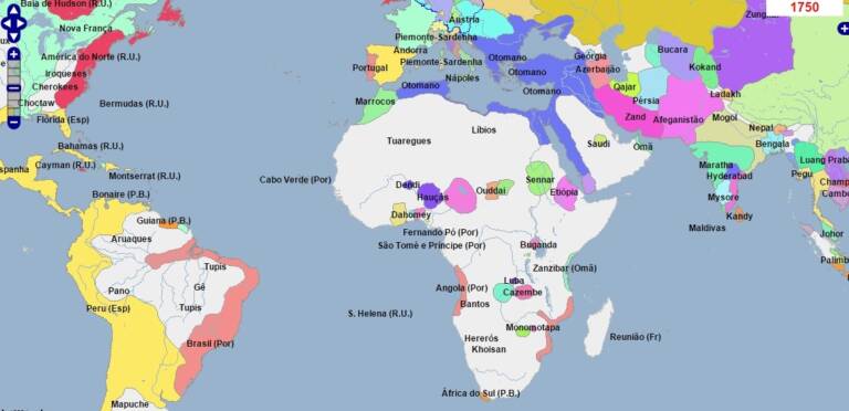 Mapa interativo viaja por 5 mil anos de história do mundo