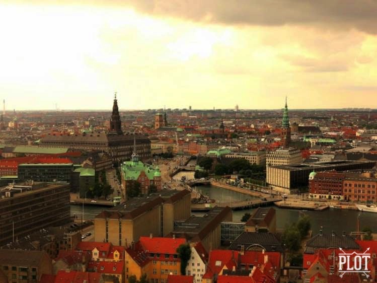 Vista aérea de Copenhague | Foto: Carolina Penha