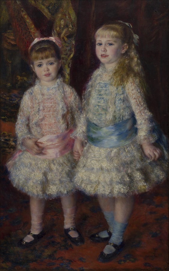 Pierre-Auguste Renoir, Rosa e azul (As meninas Cahen d´Anvers), 1881, óleo sobre tela, 119 x 74 cm.