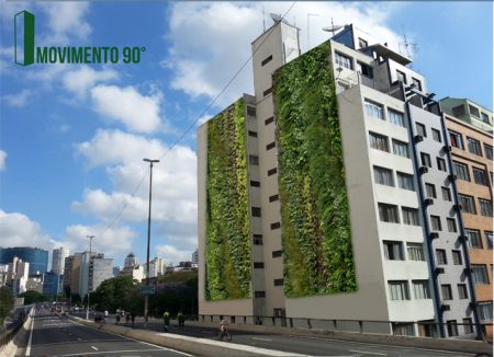 Simulação do Movimento 90º para o jardim no Minhocão