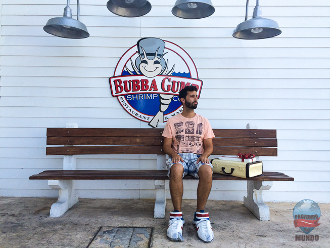 O restaurante Bubba Gump Shrimp Co., em Cancún, é inspirado no filme Forrest Gump.