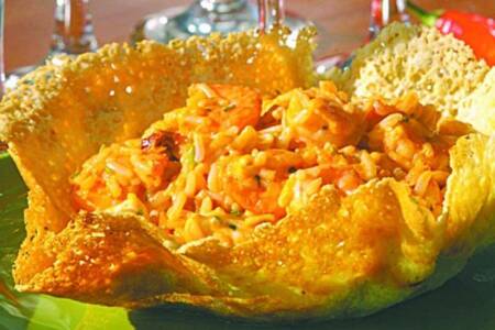 Arroz cremoso com camarão é um dos pratos a R$18