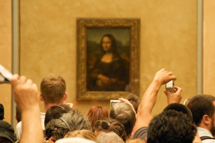 Monalisa no Louvre, em Paris