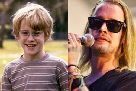 Macaulay Culkin quando criança e já adulto