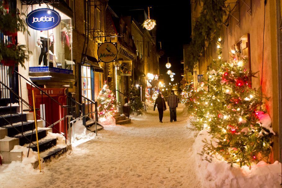 Inverno nas ruas de Québec, Canadá