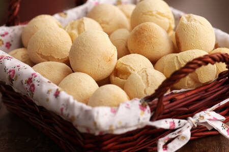 Textura do biscoito fica muito parecida com pão de queijo