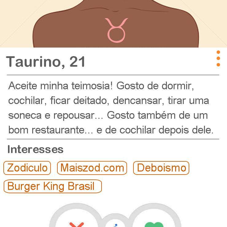 Como seria o seu perfil no Tinder de acordo com os signos