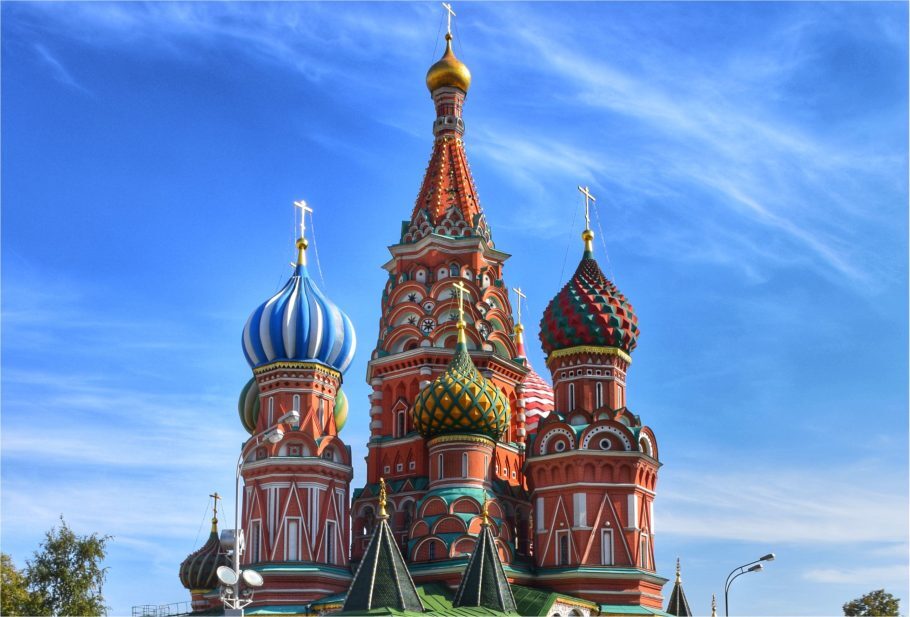 Catedral de São Basílio, na Praça Vermelha de Moscou – Rússia