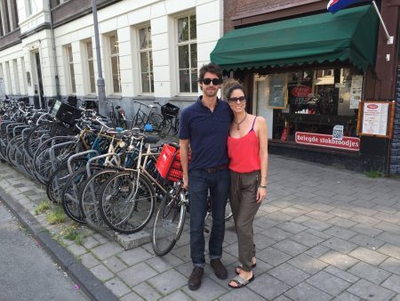 Chico e Fe em Amsterdã, primeira parada da viagem