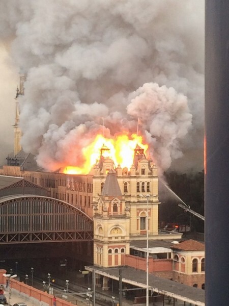 Incêndio destruiu Museu da Língua Portuguesa