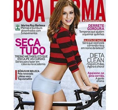 A revista ‘Boa Forma’ foi acusada de ‘enxugar’ a perna da atriz e ressaltar a barriga ‘chapada’ na capa da revista de 2015