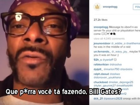 Snoop Dogg xingando a Microsoft