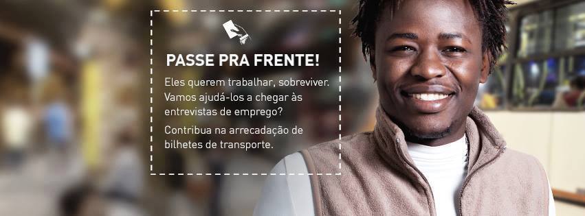 A campanha quer comprar bilhetes para ajudar refugiados em São Paulo