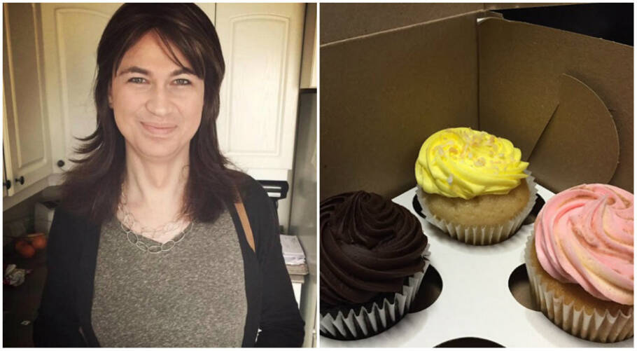 A mulher trans foi surpreendida com uma festa surpresa