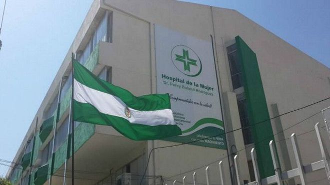 O hospital em Santa Cruz de la Sierra onde a menina deu à luz