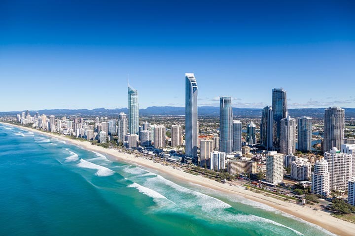 Gold Coast é o destino turístico mais popular da Austrália