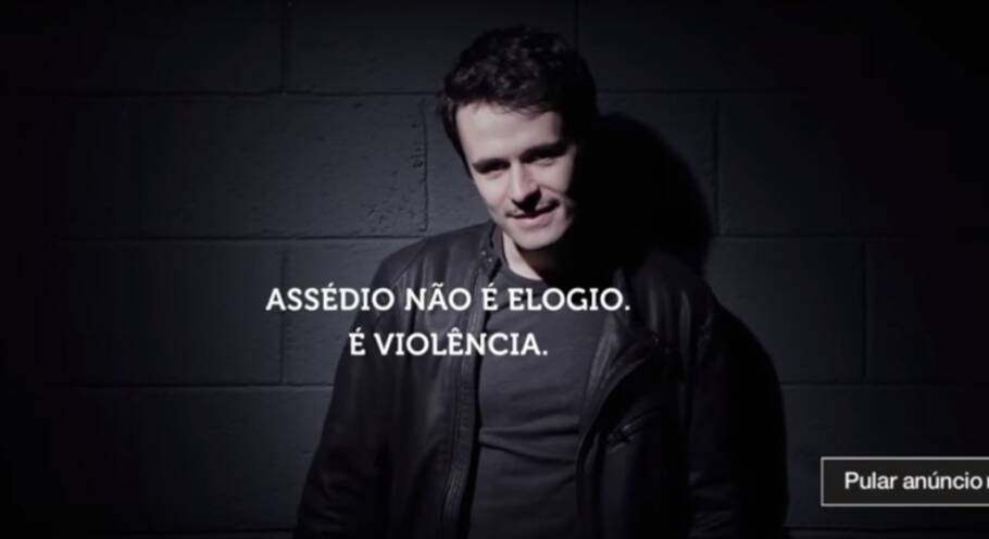 O objetivo da campanha é promover um debate sobre a violência contra a mulher