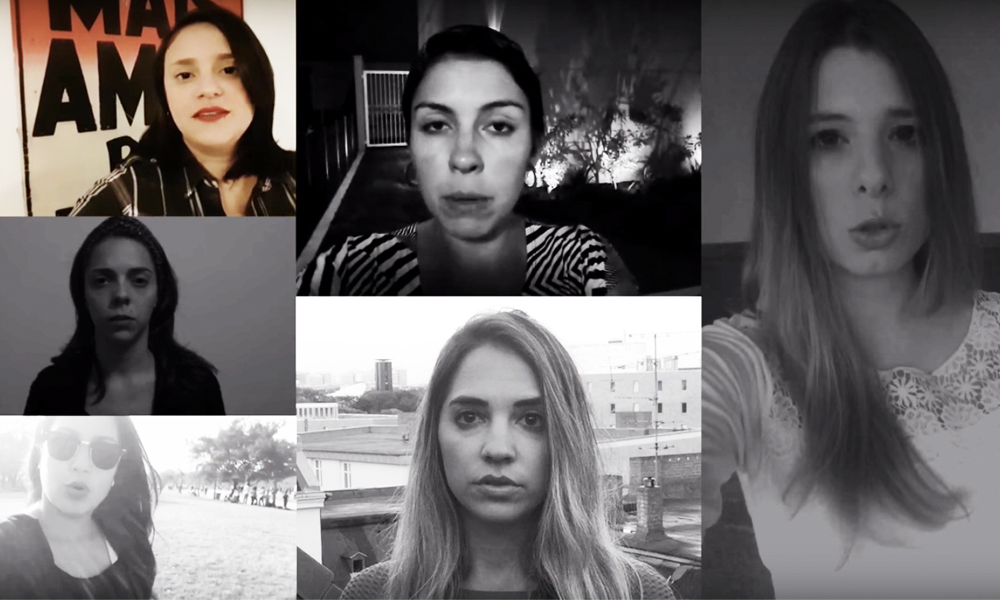 O vídeo do movimento conta com a participação de várias jornalistas