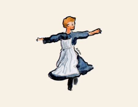 Cena clássica de “A Noviça Rebelde”, de 1965.