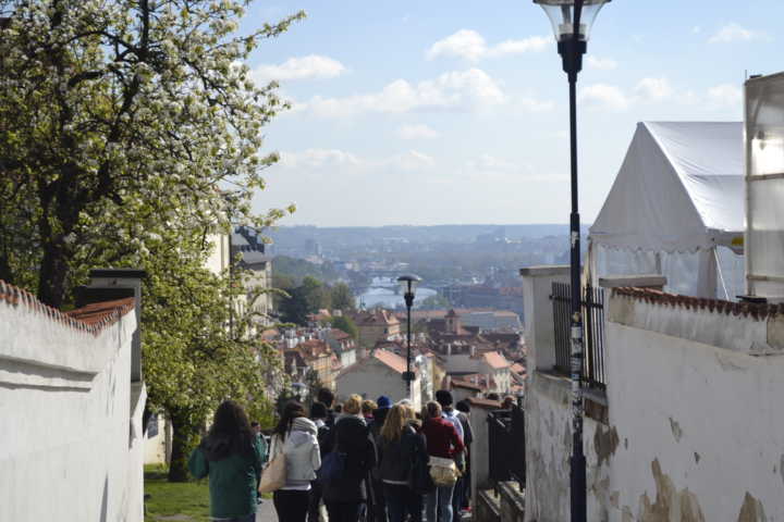 Vista da cidade de Praga a partir do mirante do mosteiro de Straho