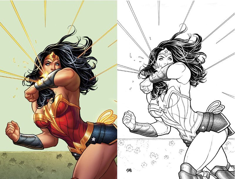 As capas da HQ “Wonder Woman”