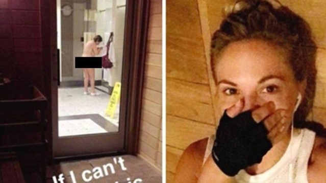 A modelo Dani Mathers e a foto que causou polêmica