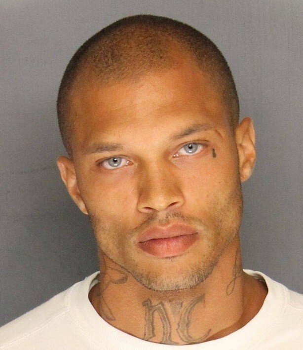 Jeremy Meeks quando foi preso na Califórnia