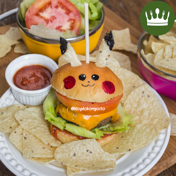 Clique para acessar a RECEITA ESCRITA do Pikachu Burger!