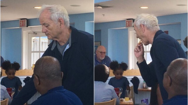 Bill Murray “rouba” batata frita de desconhecido em aeroporto