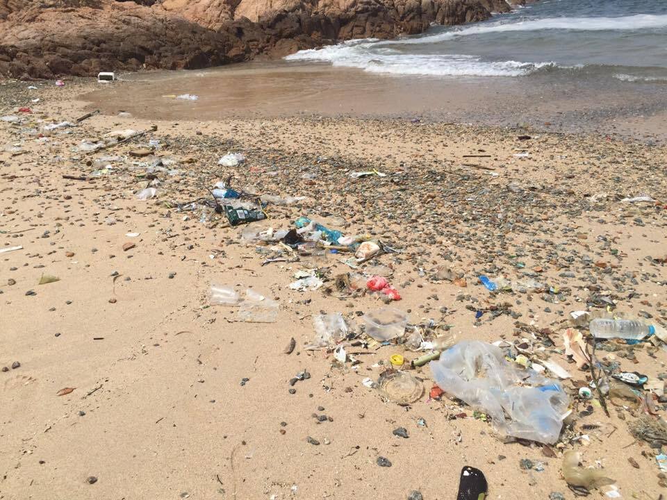Aplicativo denuncia lixo em praia na China
