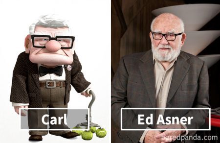 Ed Asner é o rabigent Carl de "Up".