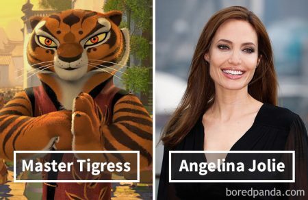 Angelina Jolie é a Mestre Tigresa de "Kung Fu Panda".