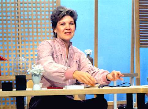 Marta Suplicy durante o seu programa dos anos 80