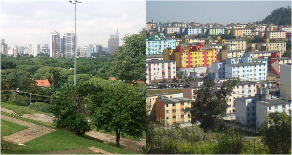 O morador de Alto de Pinheiros tem uma melhor qualidade de vida que o de Cidade Tiradentes