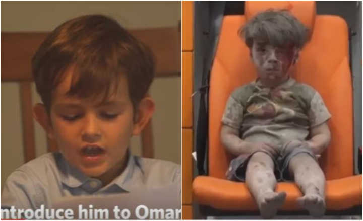 Alex emocionou Obama ao oferecer ajuda à criança síria
