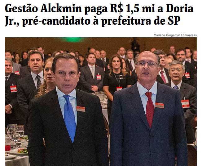 Internet relembra matéria que revela pagamento de R$ 501 mil por anúncio do governo do Estado à revista de Doria