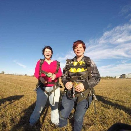 Uma das atividades que queria realizar era skydiving