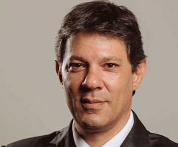 O atual prefeito Fernando Haddad