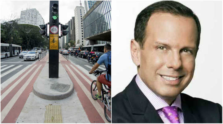 Doria disse que não tem projetos para ampliar as ciclovias