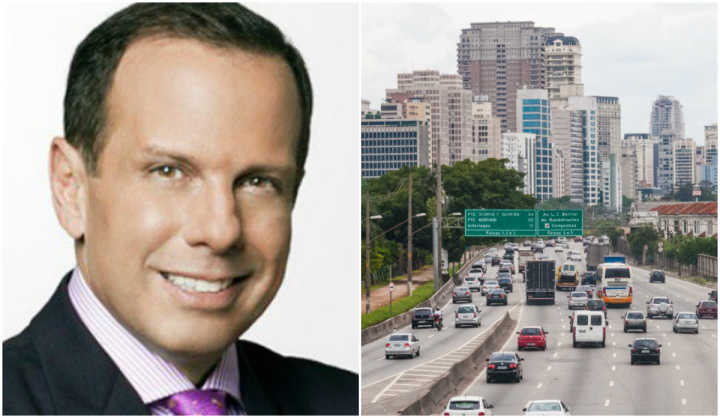 João Doria declarou que as velocidades nas marginais vão para 90, 70 e 60 km/h