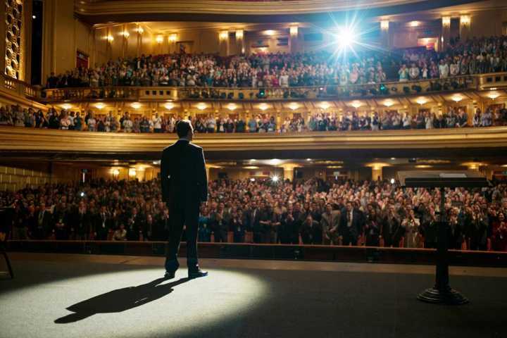 Cena do filme "Steve Jobs", que retrata a vida de um dos grandes oradores de nosso tempo