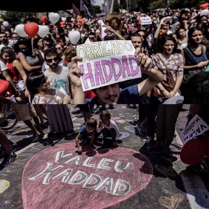 Ato "Valeu Haddad" celebra prefeito na Paulista