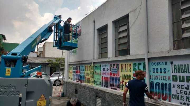 Preparativos para o festival