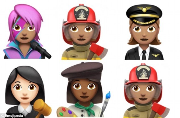 Novos emojis que chegarão ao iPhone.