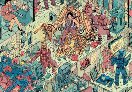 Quadro reúne várias referências de obras da ficção cientifica.