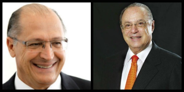 O governado do Estado de São Paulo, Geraldo Alckmin, e o deputado Paulo Maluf