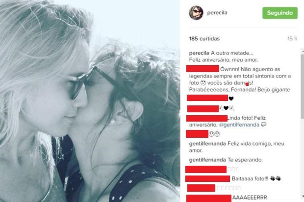 Fernanda Gentil ganha homenagem da namorada, Priscila, no seu aniversário de 30 anos